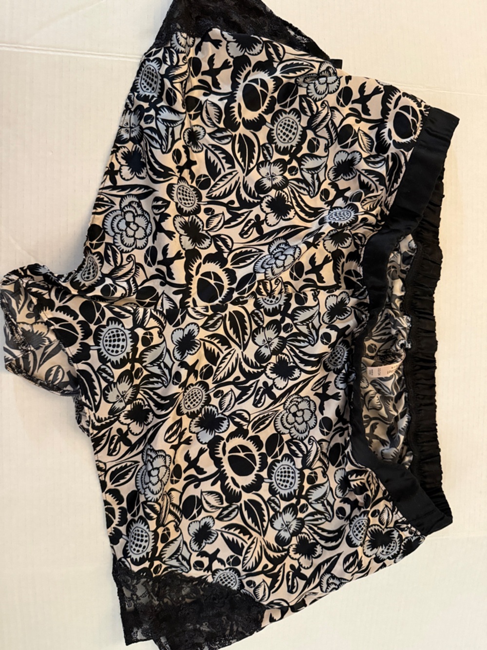 Sophie Theallet for Cacique Plus Size 22/24 Floral Satin shorts intimates